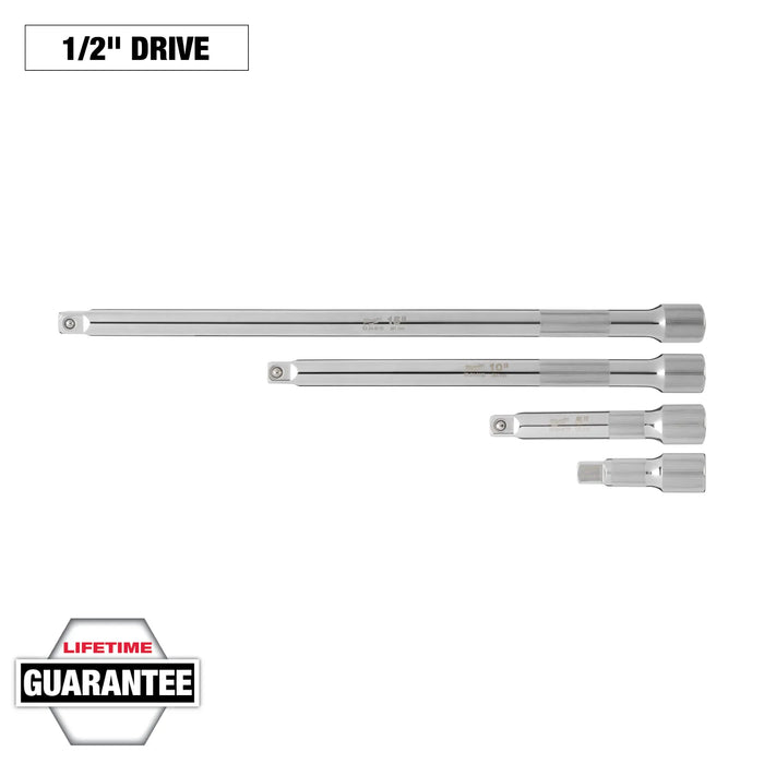 Milwaukee 48-22-9342 4pc 1/2” Drive Extension Set