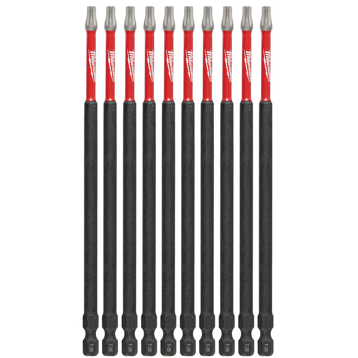 Milwaukee (366) 48-32-4246 SHOCKWAVE™ 6" Impact Torx® T25 Power Bits (10 Pk)