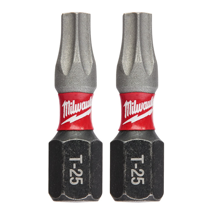 Milwaukee 48-32-4436CA SHOCKWAVE™ Impact Torx® T25 Insert Bits (2 PK)