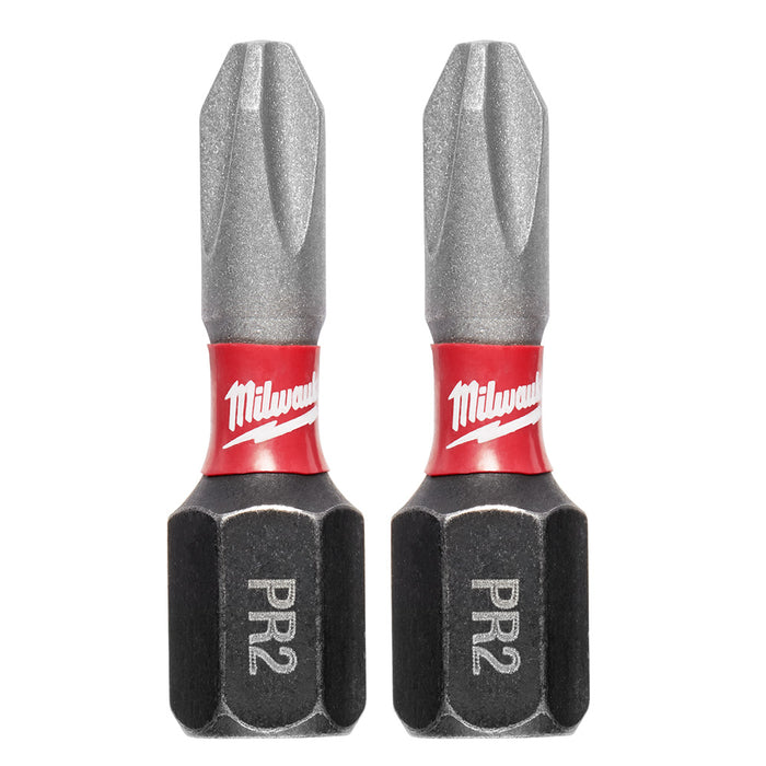 Milwaukee 48-32-4444 SHOCKWAVE™ Impact Reduced Diameter Phillips No.2 Drywall Insert Bits (2 PK)