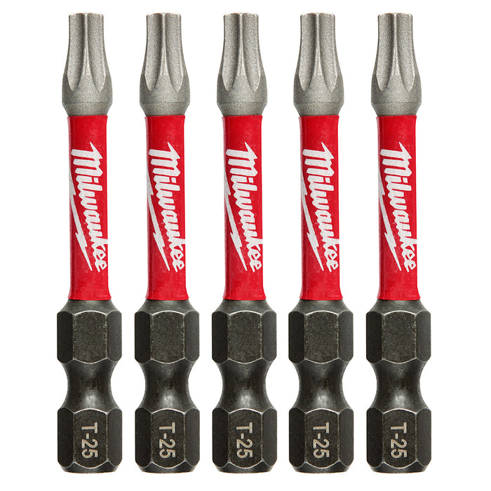 Milwaukee (366) 48-32-4685CA Shockwave™ 2" Impact Torx® T25 Power Bits (5PK)