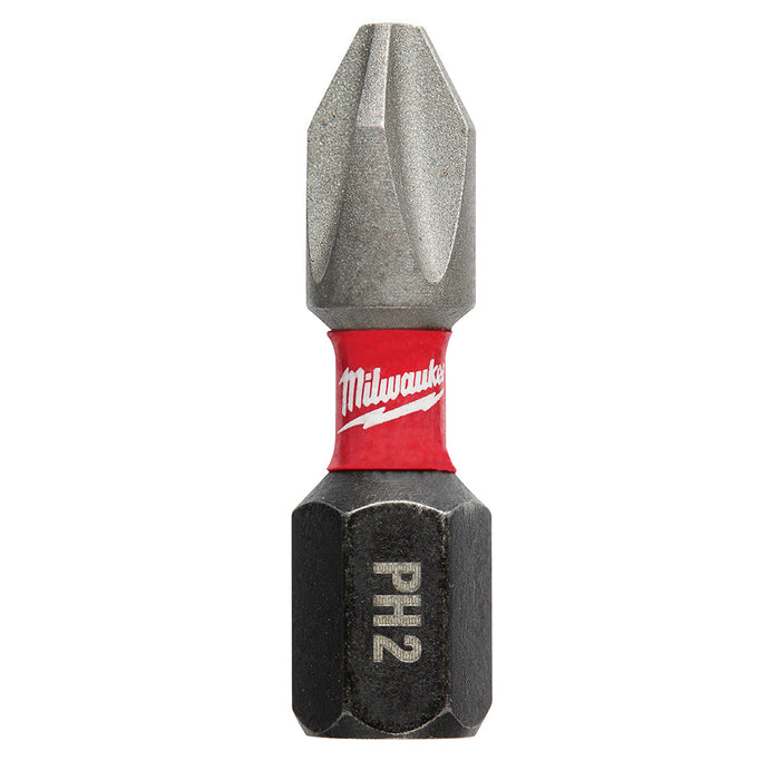 Milwaukee 48-32-4712 SHOCKWAVE™ Impact Phillips No.2 Insert Bits (Bulk 25)