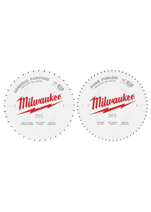 Milwaukee (366) 48-40-1036 Mil 48-40-1036-10" 40T + 60T Two Pack Ci