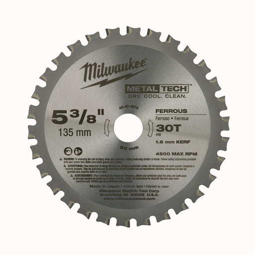 Milwaukee 48-40-4070 5-3/8" 30T Ferrous Metal Blade