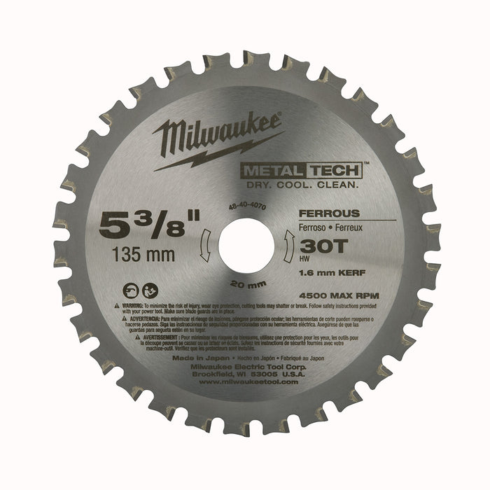 Milwaukee (366) 48-40-4070 5-3/8" 30T Ferrous Metal Blade