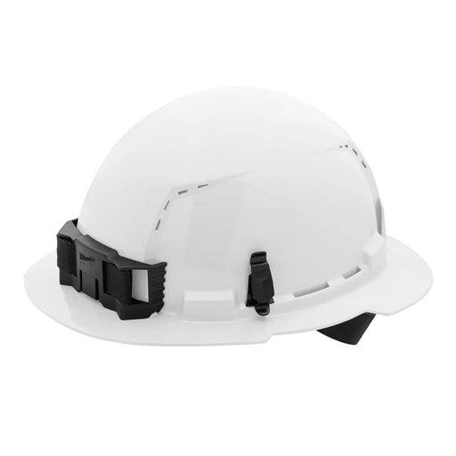 Milwaukee (366) 48-73-1201 BOLT™ White Full Brim Vented Hard Hat w/4pt Ratcheting Suspension (USA) - Type 1, Class C