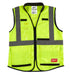Milwaukee 48-73-5081 CLASS 2 HIGH VISIBILITY YELLOW PERFROMANCE SAFETY VEST -S/M (CSA)