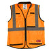 Milwaukee 48-73-5093 CLASS 2 HIGH VISIBILITY OANGE PERFROMANCE SAFETY VEST - 2XL/3XL (CSA)