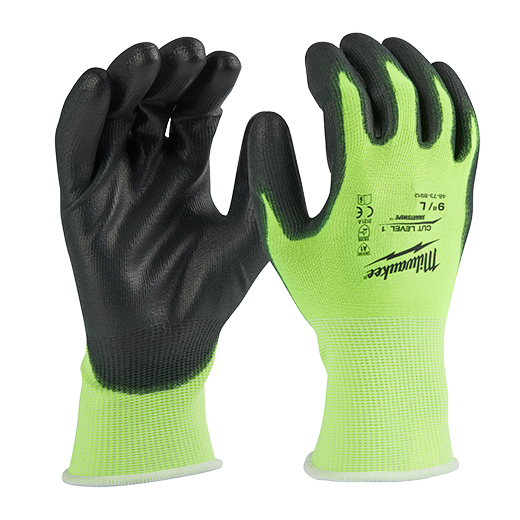 Milwaukee 48-73-8912 (6) CUT 1 HIGH VIS GLOVES - L