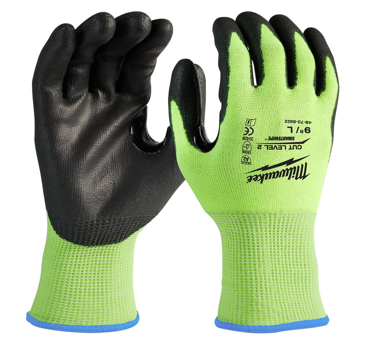 Milwaukee 48-73-8922 (6) CUT 2 HIGH VIS GLOVES