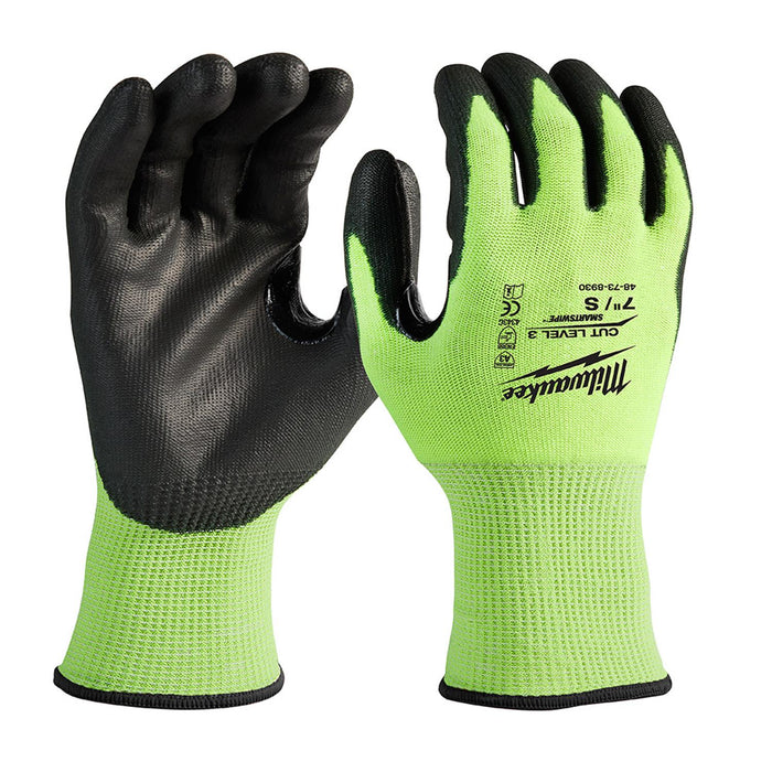 Milwaukee (366) 48-73-8930 (6) CUT 3 HIGH VIS GLOVES