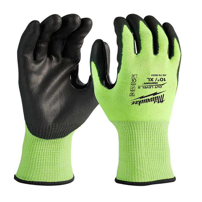 Milwaukee 48-73-8933 (6) CUT 3 HIGH VIS GLOVES
