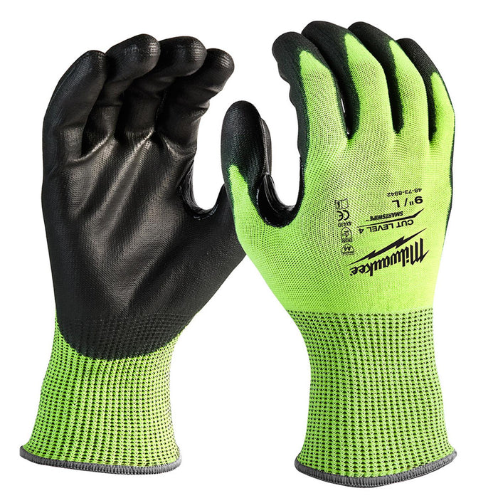 Milwaukee (366) 48-73-8942 (6) CUT 4 HIGH VIS GLOVES