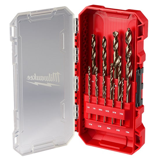 Milwaukee (366) 48-89-2370 RED HELIX™ COBALT DRILL BIT SET – 15PC