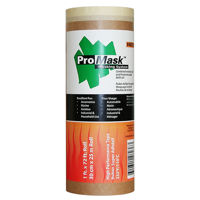 FBS Distribution 48236 Promask-Tape & Paper/Refill - 12In X 24 Yd. (30Cm X 25M)