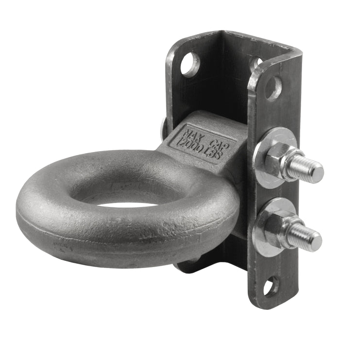 Curt 48630 Adjustable Lunette Ring (12,000 lbs., 3" Eye, 7-1/2" Channel Height, Packaged)