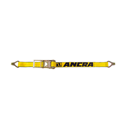Ancra 48987-28 3" x 27' Ratchet Strap w/43120-20 Wire Hooks- 5, 400 lbs WLL