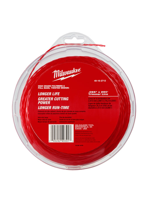 Milwaukee (366) 49-16-2713 Mil 49-16-2713-.095" x 250' Trimmer Line