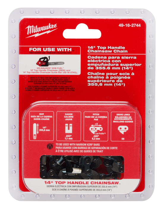 Milwaukee (366) 49-16-2744 14" Top Handle Chainsaw Chain