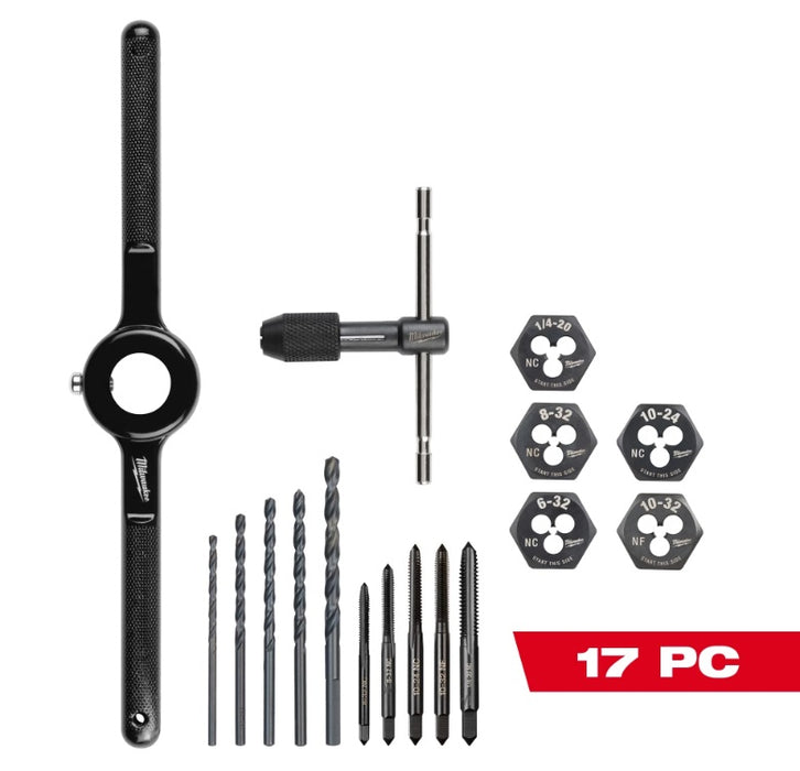 Milwaukee (366) 49-22-5600 17PC SAE Tap and Die Set