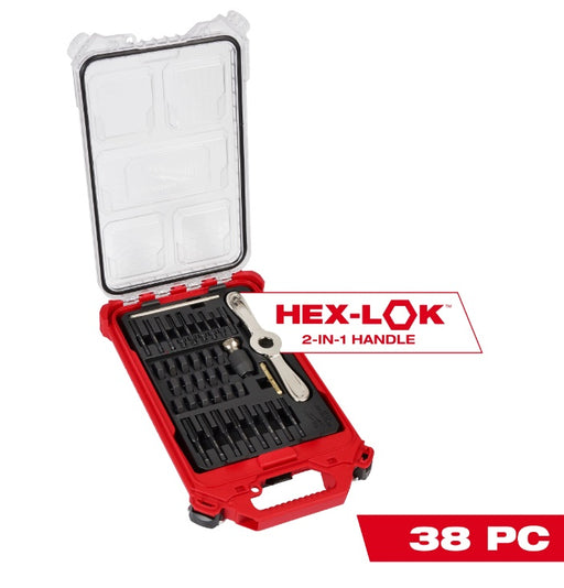 Milwaukee 49-22-5603 38PC Metric Tap & Die PACKOUT™ Set w/ Hex-LOK™ 2-in-1 Handle