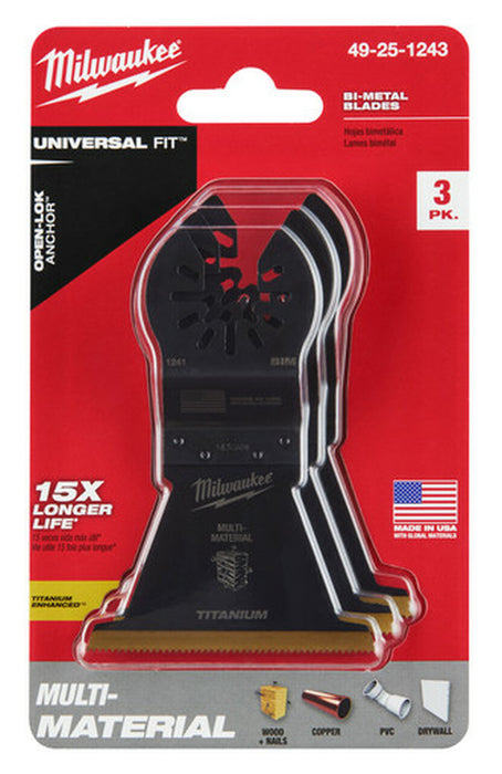 Milwaukee 49-25-1243 3PK 2-1/2IN BIM TIN