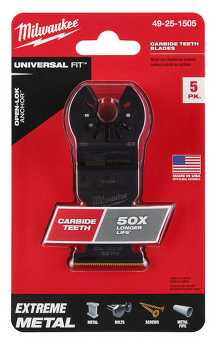 Milwaukee 49-25-1505 5PK 1-3/8IN CARBIDE TEETH