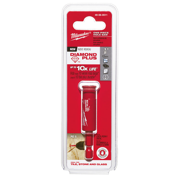 Milwaukee (366) 49-56-0511 1/2" Diamond Plus™ Hole Saw