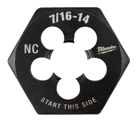 Milwaukee (366) 49-57-5355 7/16"-14 NC 1-Inch Hex Threading Die
