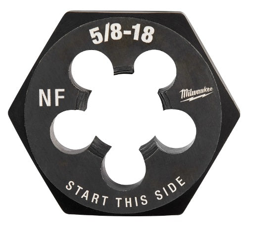 Milwaukee 49-57-5371 5/8"-18 NF 1-7/16" Hex Threading Die