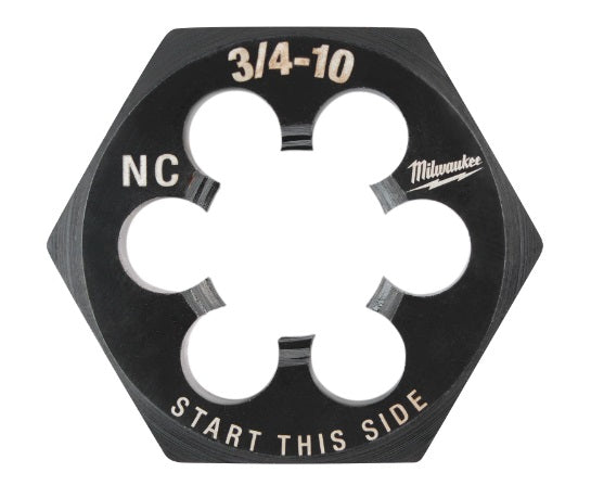 Milwaukee 49-57-5376 3/4"-10 NC 1-7/16" Hex Threading Die