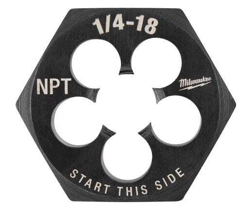Milwaukee 49-57-5391 1/4"-18 NPT 1-7/16" Hex Threading Die