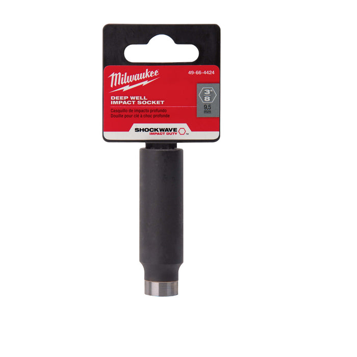Milwaukee 49-66-4424 SHOCKWAVE™ 3/8" Deep Well Socket 3/8"