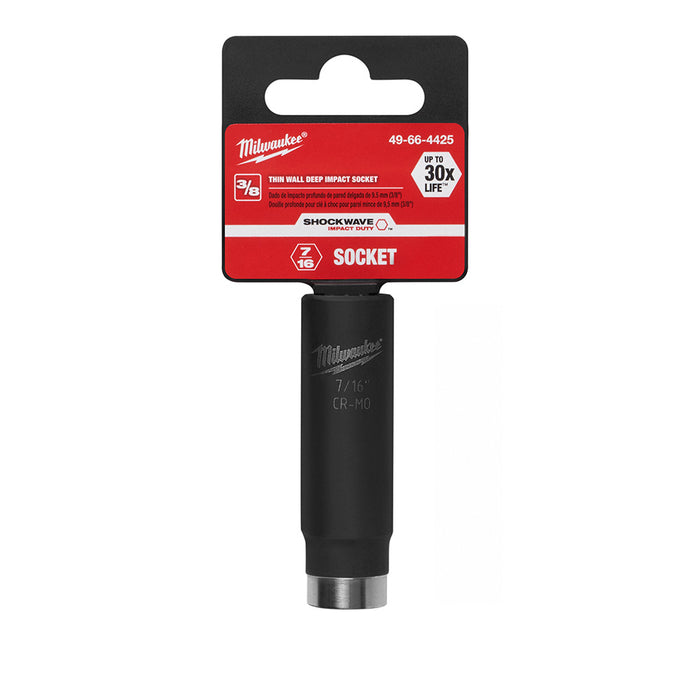 Milwaukee 49-66-4425 SHOCKWAVE™ 3/8" Deep Well Socket 7/16"