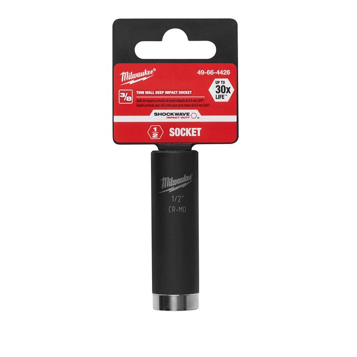 Milwaukee (366) 49-66-4426 SHOCKWAVE™ 3/8" Deep Well Socket 1/2"