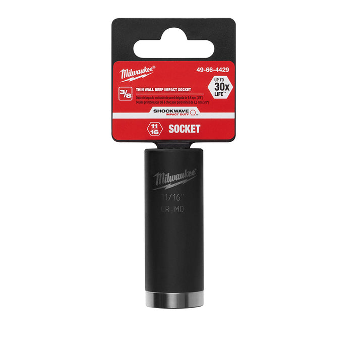Milwaukee 49-66-4429 SHOCKWAVE™ 3/8" Deep Well Socket 11/16"