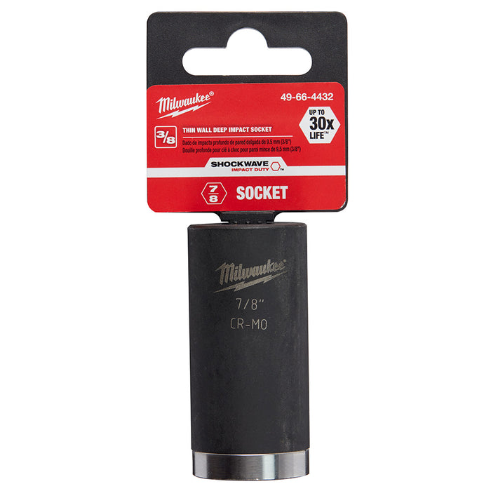 Milwaukee 49-66-4432 SHOCKWAVE™ 3/8" Deep Well Socket 7/8"