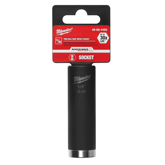 Milwaukee (366) 49-66-4465 SHOCKWAVE™ 1/2" Deep Well Socket 5/8"