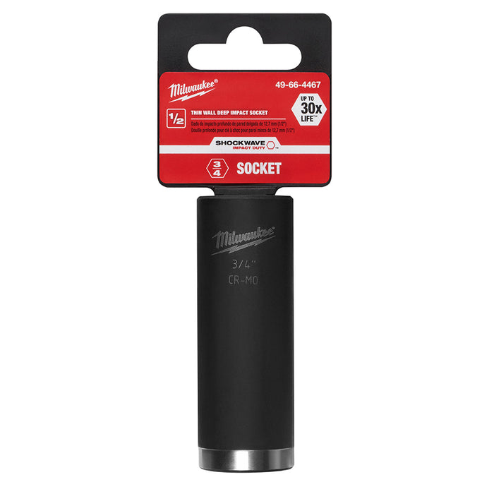 Milwaukee 49-66-4467 SHOCKWAVE™ 1/2" Deep Well Socket 3/4"