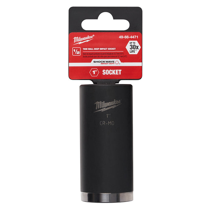 Milwaukee 49-66-4471 SHOCKWAVE™ 1/2" Deep Well Socket 1"