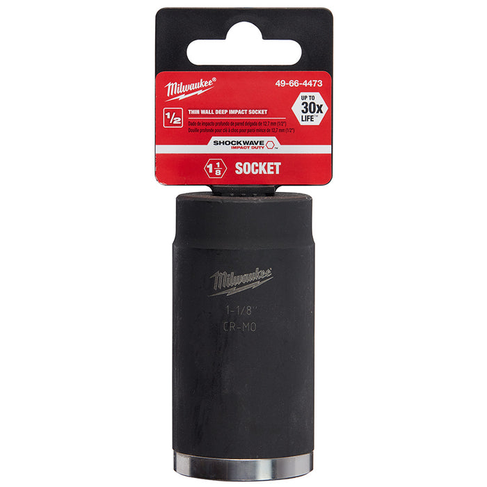 Milwaukee 49-66-4473 SHOCKWAVE™ 1/2" Deep Well Socket 1-1/8"