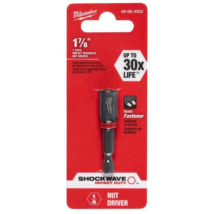 Milwaukee 49-66-4502 SHOCKWAVE™ 1-7/8" MAG NUTDRIVER 1/4"