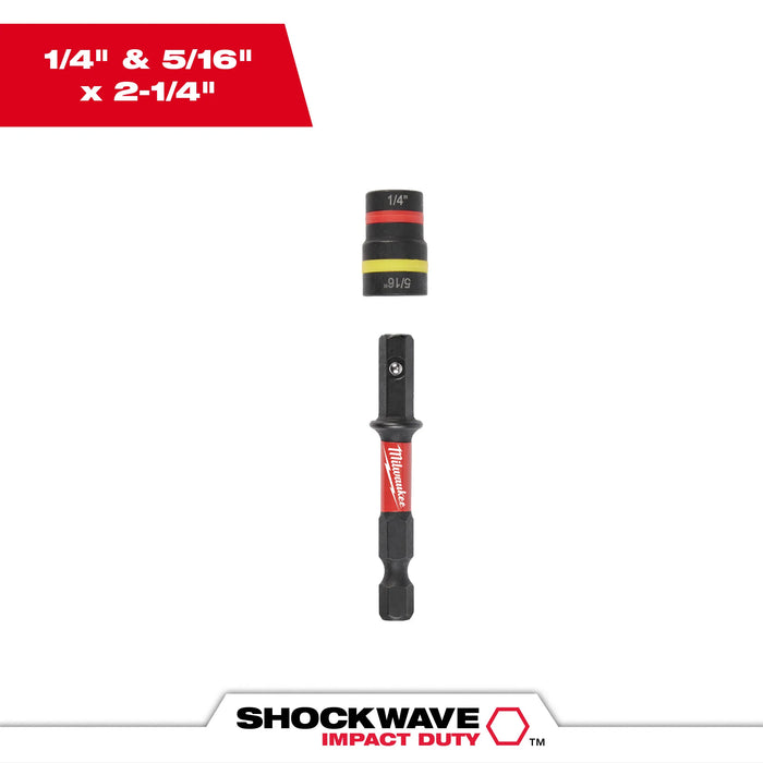 Milwaukee (366) 49-66-4542 SHOCKWAVE Impact Duty™ QUIK-CLEAR™ 2-in-1 Magnetic Nut Drivers