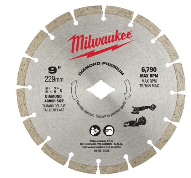 Milwaukee (366) 49-93-7025 9IN DIAMOND PREMIUM