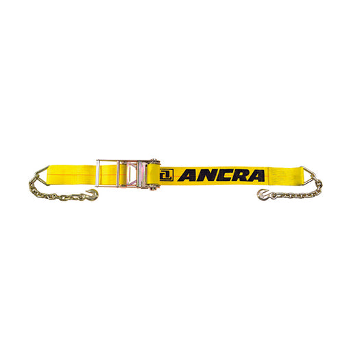 Ancra 49346-15 4" x 30' Ratchet Strap w/43366-14 Chain Anchor- 5, 400 lbs WLL