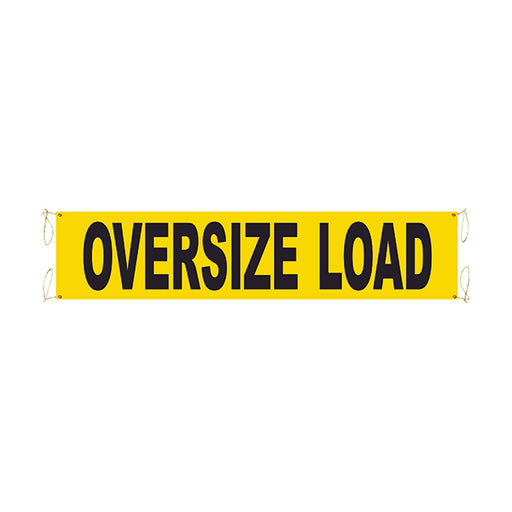 Ancra (880) 49894-11 18" x 84" Wide Oversized Load Banner w/ 2 ropes