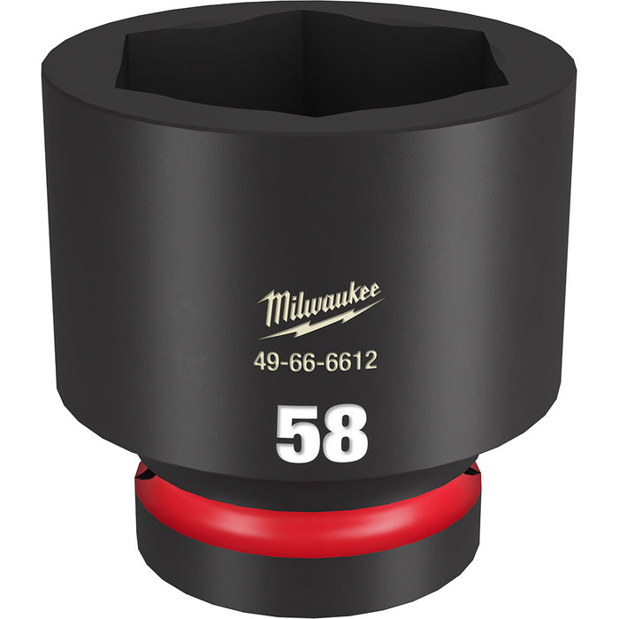 Milwaukee (366) 49-66-6612 SHOCKWAVE Impact Duty™ 1"Drive 58MM Standard 6 Point Socket