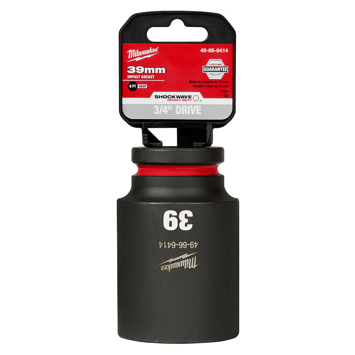 Milwaukee 49-66-6414 SHOCKWAVE Impact Duty™ 3/4"Drive 39MM Deep 6 Point Socket
