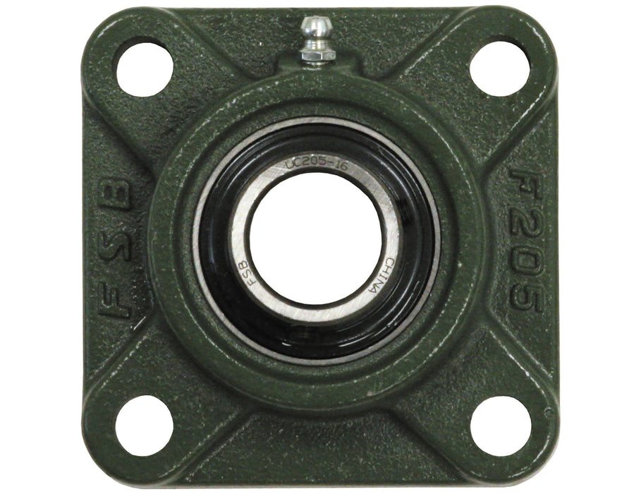 Buyers Products (577) 4F16 1 Inch Shaft Diameter Eccentric Locking Collar Style Flange Bearing - 4 Hole