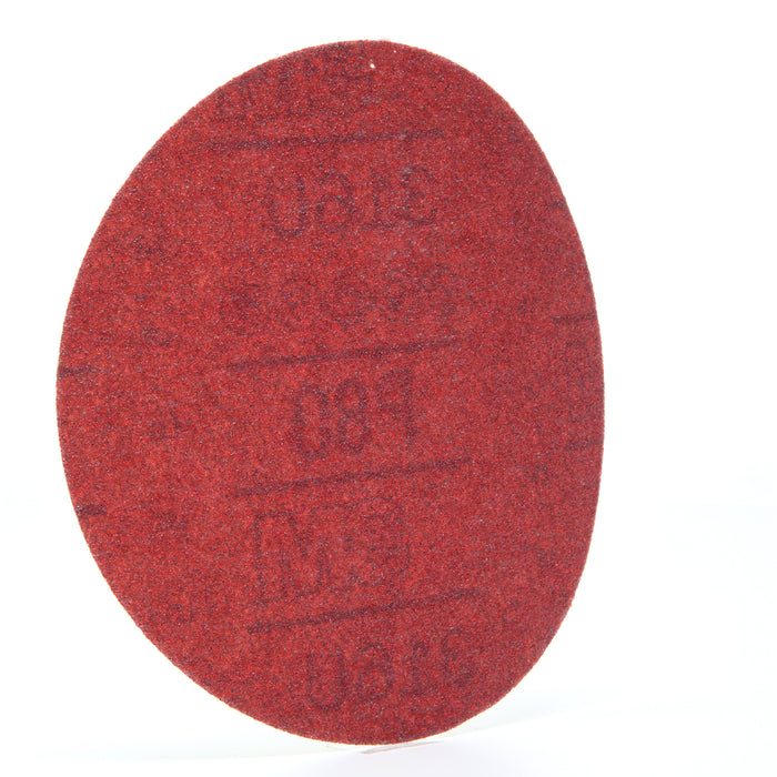 3M (815) 01261 3M™ Hookit™ Red Abrasive Disc, 316U, 01261, P80, D-weight, 6 in (15.24 cm), Colour: Red, 3M Stock No. 7000045464